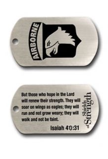 101st Airborne Division Inspirational Dog Tag Necklace