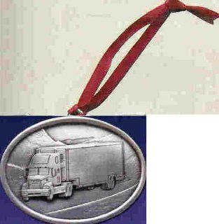 18 Wheeler Truck Pewter Ornament