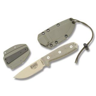 Randalls Adventure ESEE 4 with Serrated Blade and Desert