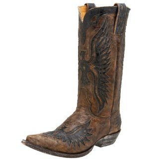 Mens M105 63 Eagle Cowboy Boot,Yellow/Black/Volcano,8.5 M US Shoes