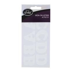 Next Style White Iron on Letters (Pack of 120)