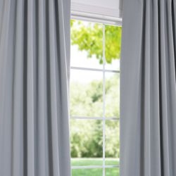 Purit Blue Blackout 120 inch Curtain Panel Pair