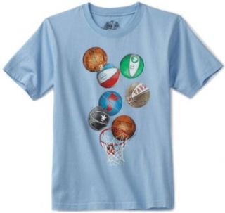 Wes and Willy Boys 8 20 Multi Basketball Short Sleeve Tee