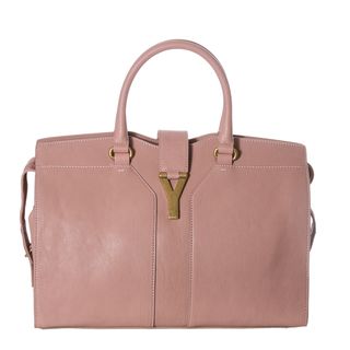 Yves Saint Laurent Cabas ChYc Medium Blush Leather Tote Bag