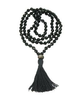 108 Faceted Onyx Beads Premium Knotted Meditation Mala
