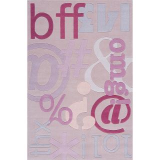 Lil Mo Hipster Text Purple Rug (30 x 50) Today $121.99