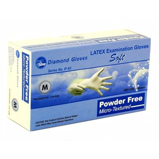 Diamond Medical grade Latex Examination Gloves (Case of 1,000