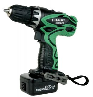 Hitachi 12 volt 0.375 inch Driver Drill Kit with Flashlight
