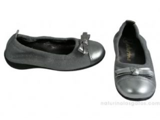 Naturino 2055 Silver Ballet Flat Size 28 EU Shoes
