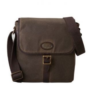 Fossil Estate Olive Green Canvas City Bag Clothing