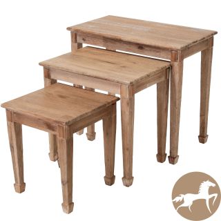 Christopher Knight Home Crescent Acacia Wood Nesting Tables (Set of 3
