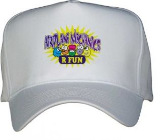 AIRPLANE MECHANICS R FUN White Hat / Baseball Cap