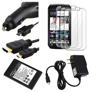 LCD Protector/ Charger/ HDMI Cable/ Battery for Motorola MB855 Photon