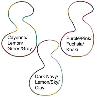 BCBG Block Chain Multi colored Necklace