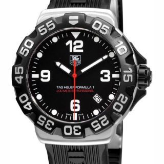 Tag Heuer Mens Formula 1 Black Rubber Strap Chronograph Watch