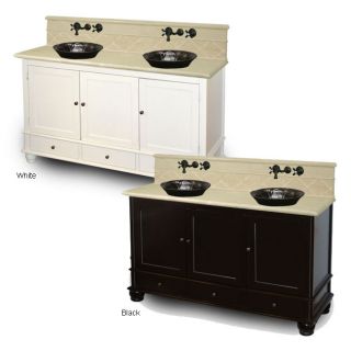 Innovations 62 inch Double Metal Bowl Vanity
