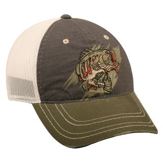 Zombie Bass Mesh Back Adjustable Fishing Hat