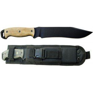Ontario NS7 Night Stalker Knife Tan Micarta Handle 5160