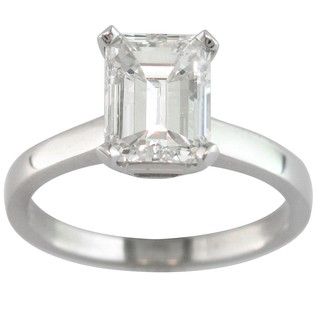 14k White Gold 2ct TDW Certified Clarity enhanced Diamond Solitaire