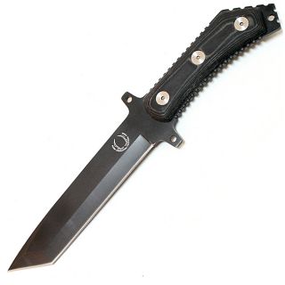 12.5 inch Carbon Steel Tactical Full Tang Black Hunting Knife Today $