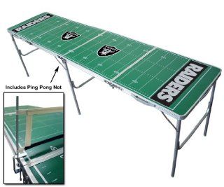 8ft Oakland Raiders NFL Tailgate Table
