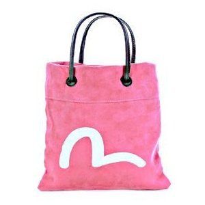 Evisu pink suede bag Clothing
