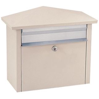 Beige Wall  or Post mount Mail House Mailbox Compare $87.31 Today $