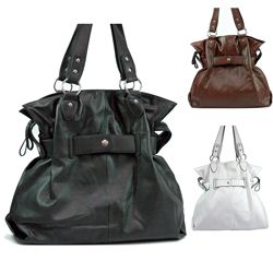 Dasein Womens Leatherette Belted Tote Bag Today: $52.09 Sale: $46.88