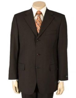 com Mens Dark Brown 100% Pure Wool. (SUPER 120) 3 button, Clothing