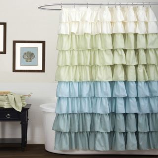 Lush Decor Multi Ruffle Shower Curtain