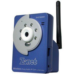 Zonet Zvc7630W Wireless 2 Way Ip Cam W Night Vision