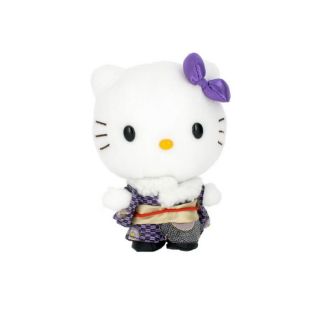 Peluche Hello Kitty Kimono Violet 15cm   Achat / Vente PELUCHE Peluche