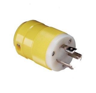 Plug (20 Amp Locking, 125 Volt, Male, Yellow): Sports & Outdoors
