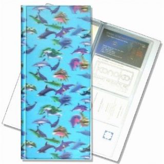 4x10 Business Card File (Holds 128) , BF128 , DOLPHINS, BLUE: Clothing