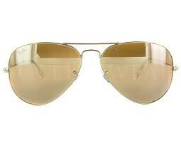 New Ray Ban RB3025 001/4F Aviator Gold Frame Photo Yellow
