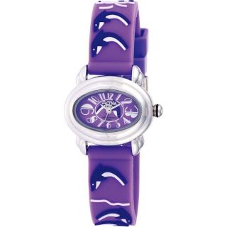 Activa Juniors Dolphin Design Purple Rubber Watch