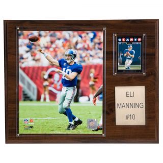 Eli Manning 12x15 Cherry Wood Player Plaque