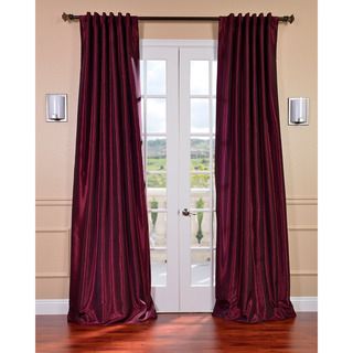Mulberry Vintage Faux Dupioni Silk 108 inch Curtain Panel