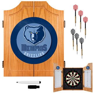 Officially Licensed NBA Wood Dart Cabinet Set