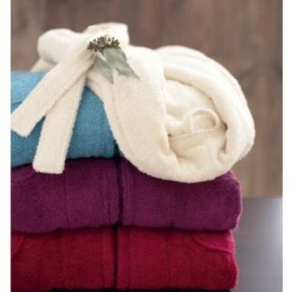 Gaiam Organic Cotton Terry Cloth Robe (Plum Purple) M/L