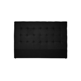 Tête de lit 180 cm effet lin Noir CAMARIN   Achat / Vente TETE DE LIT