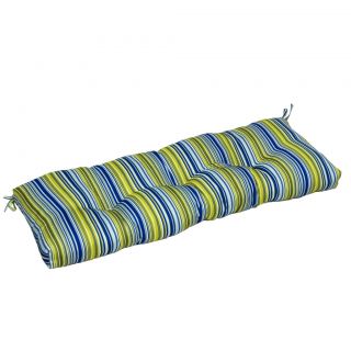 Outdoor Poolside Stripe 46 inch Swing/ Bench Cushion