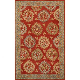 Handmade Medallion Red Wool Rug (5x8) Today $151.99