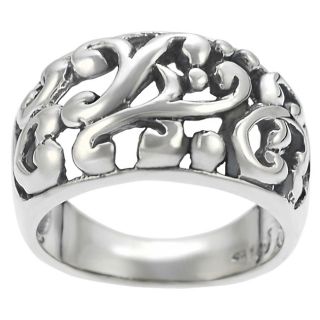 Tressa Sterling Silver Filigree Ring