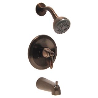 Fontaine Pari Brushed Bronze Tub and Shower Faucet Set with Valve