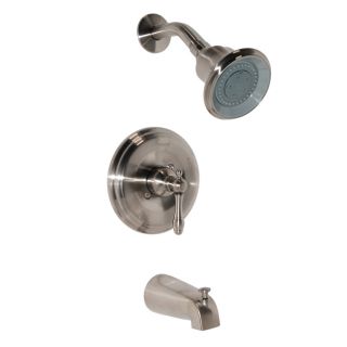 Fontaine Monarch Brushed Nickel Tub and Shower Faucet Set