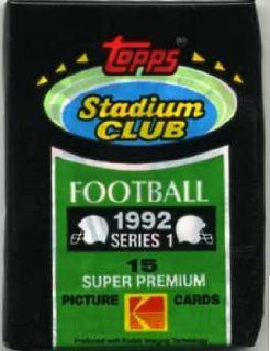 Topps Stadium Club Football 1992 Series Super Premium