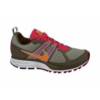 Mens Nike Air Pegasus 29+ Trail Running Shoe Silver Sage/Red/Orange