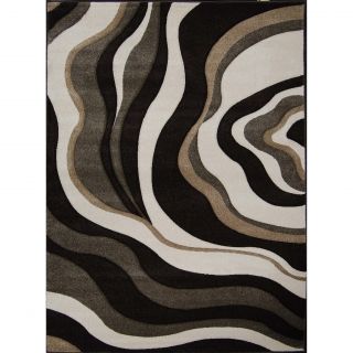 New Waves Black Abstract Rug Today $164.99   $324.99