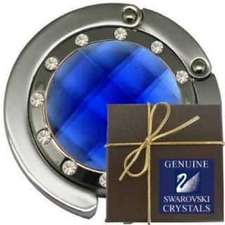 25 Silver & Blue with Swarovski Crystal FOLDING Purse